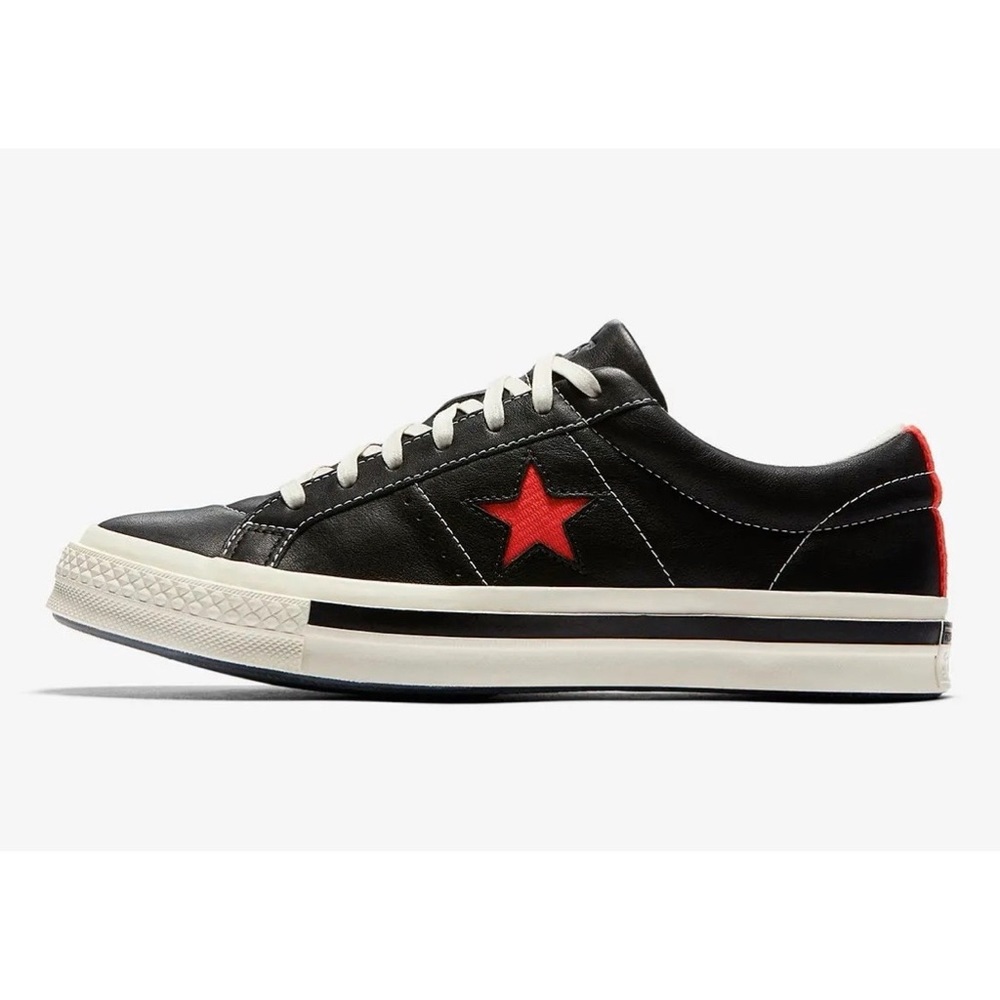 Converse x Kasina One Star Ox Low Top Black/Egret-Red Mens Size 7